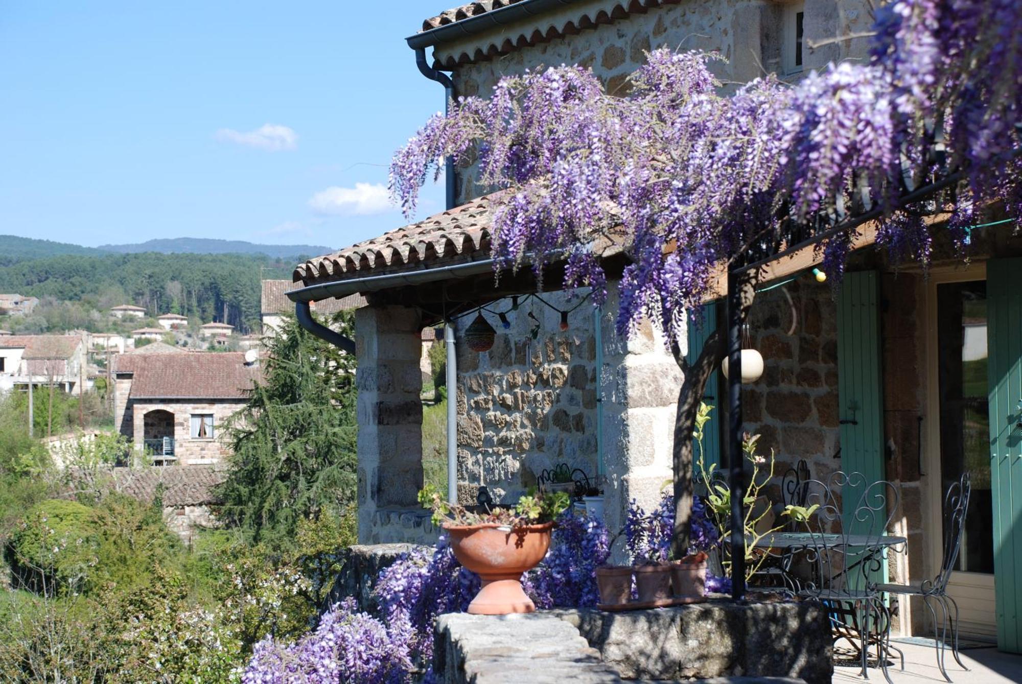 Chambre D'Hotes Au Creux Du Chambon Joyeuse Exterior foto